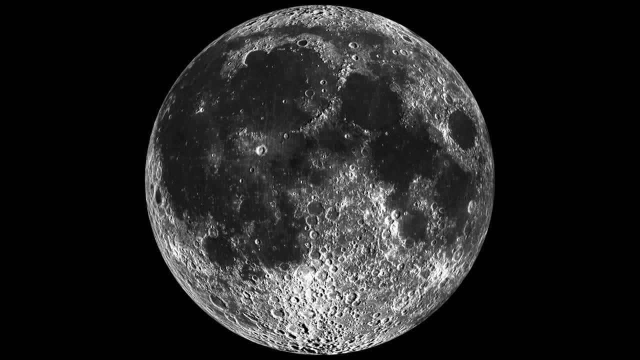 달 수평에 산타클로스 실루