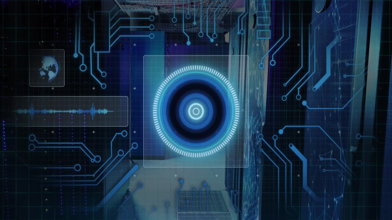 Animation of data processing and computer circuit boards