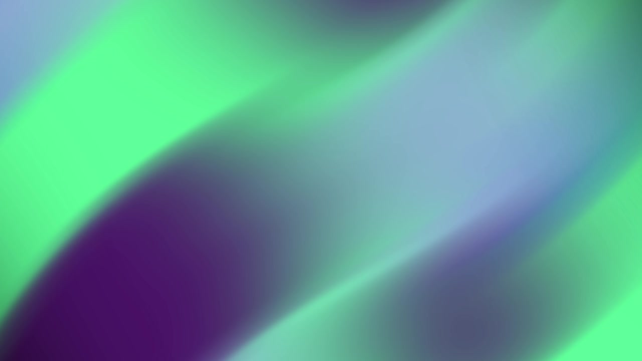 Abstract Flowing Gradient Background with Green, Purple, and Blue Colors