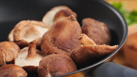 pan-fried shiitake mushrooms