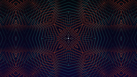 Animation of network of connections with icons and shapes on black background