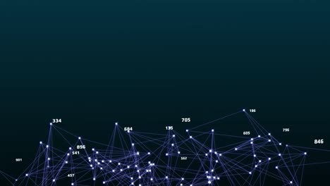 3d futuristic technology plexus geometric shape digital data complex connection motion background.
