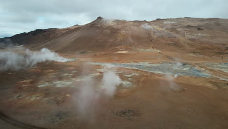 flight over hverir hverarönd: the volcanic charm of icelandic fumaroles