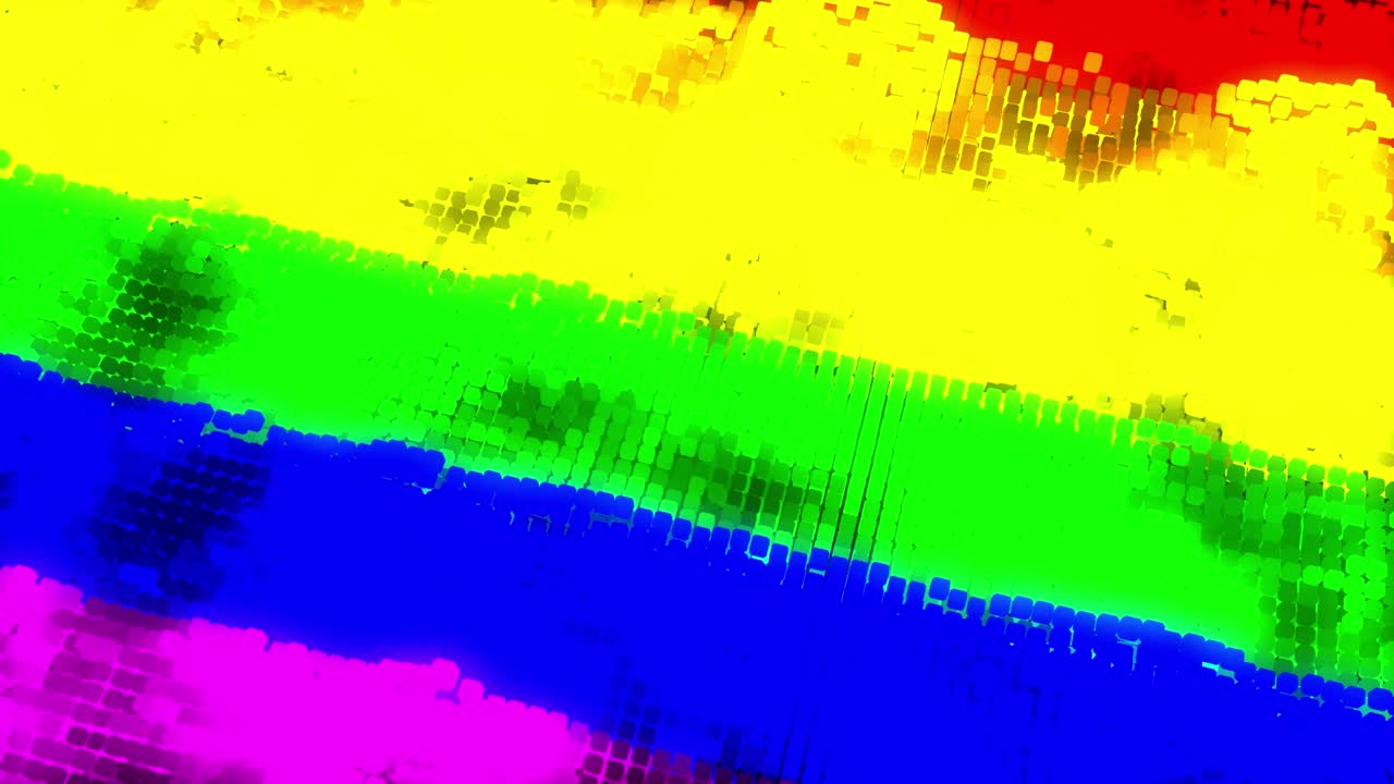 orgullo gay bandera futurista - bucle