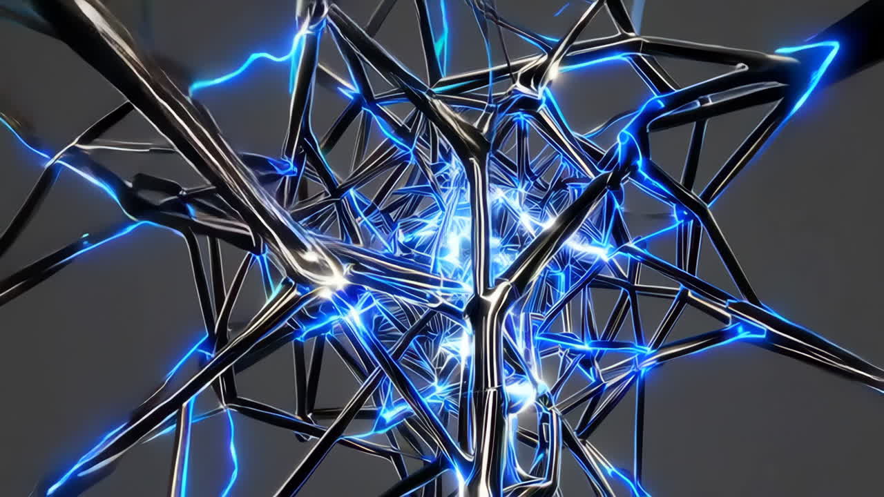 Abstract Futuristic Network Structure