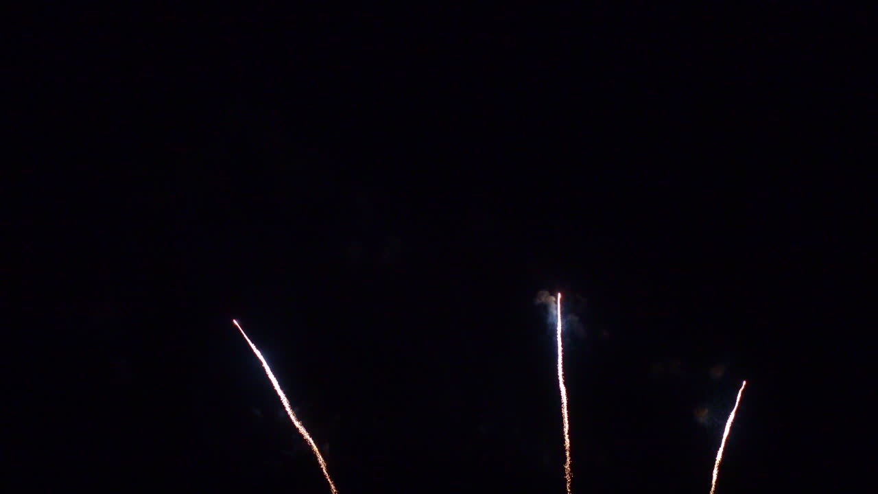 Beautiful abstract colourful Fireworks explode display on sky at night a symbol of celebration in New years anniversary for background