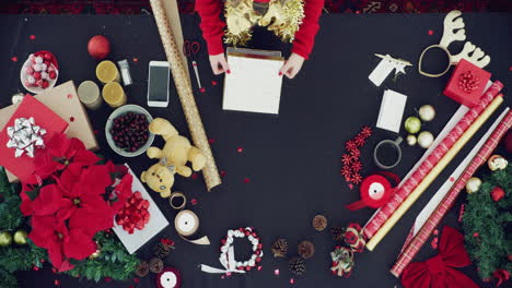 a group of women wrapping christmas gifts together