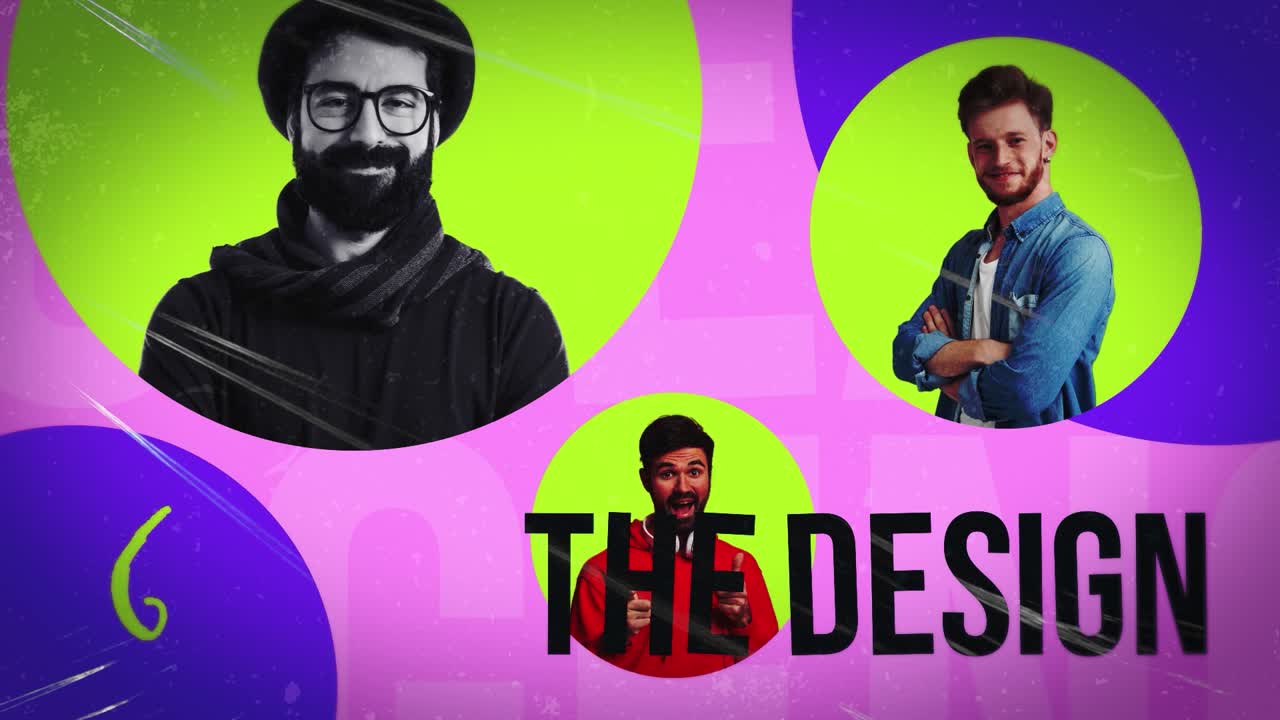 Modern creative studio intro template for branding agencies and video production visuals