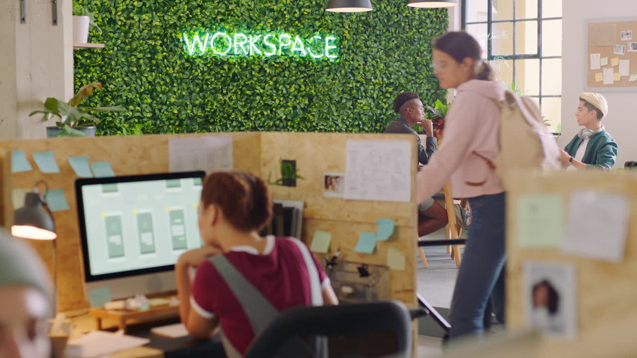 Creative, design and teamwork with a business