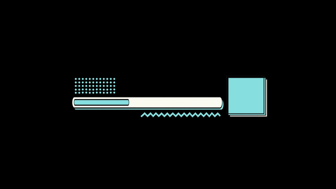 Animated Lower Third Graphic with Progress Bar and Text Box