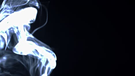 fondo negro de 4k de partículas, polvo y humo en movimiento