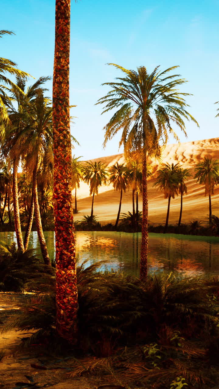 Serene Oasis in the Desert