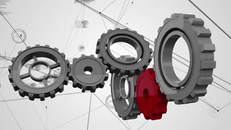 gears and asymmetrical lines