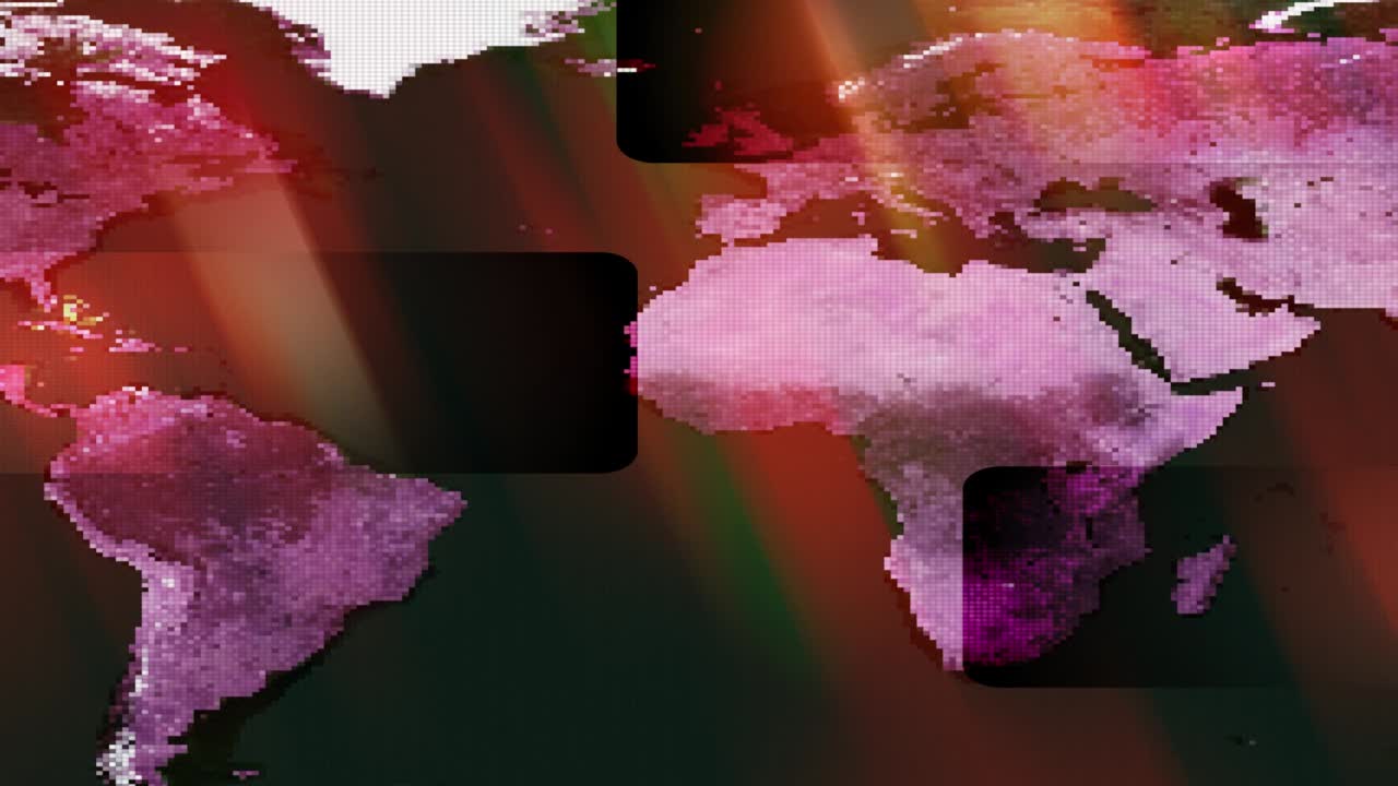 tecnología digital líneas coloridas noticias mapa de fondo gráficos en movimiento