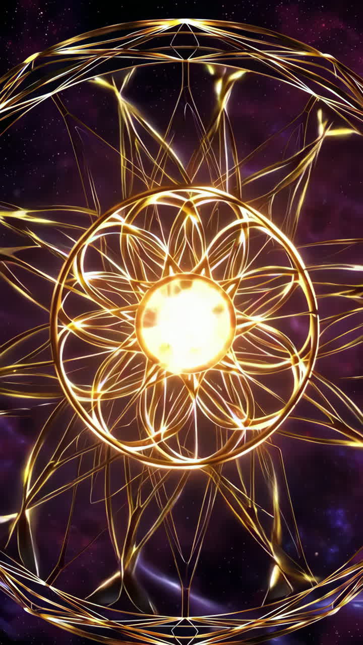 Golden Cosmic Mandala