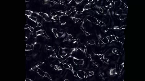 Liquid-metal-mercury-flowing-in-vertical-loop,-silver-wave-looped-movement-animation-for-background