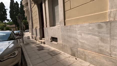 pov of walking through athens.