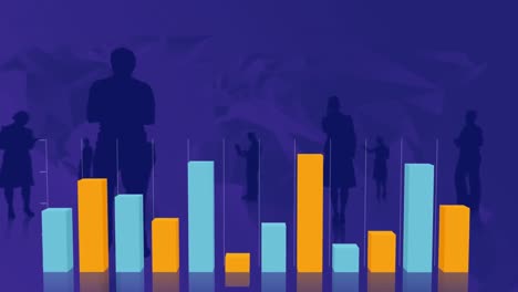 gráficos de barras con siluetas