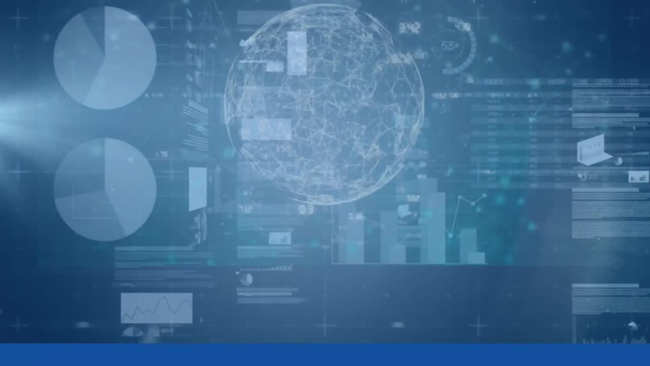 Animation of financial data processing and statistics recording