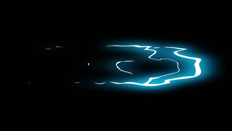 three step thunder sliding electrical cartoon animation