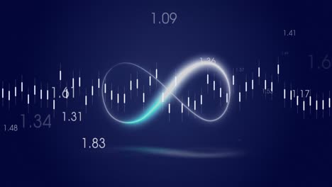 animation of data processing over shapes