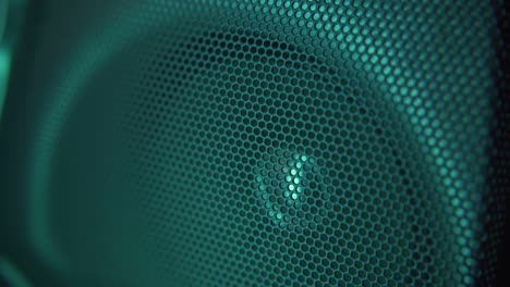 speaker in colorful disco light