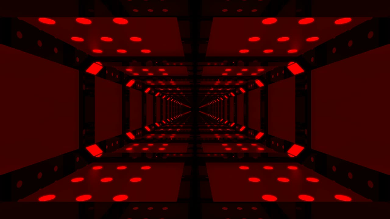 fiesta abstracta con bucle rojo sin fin