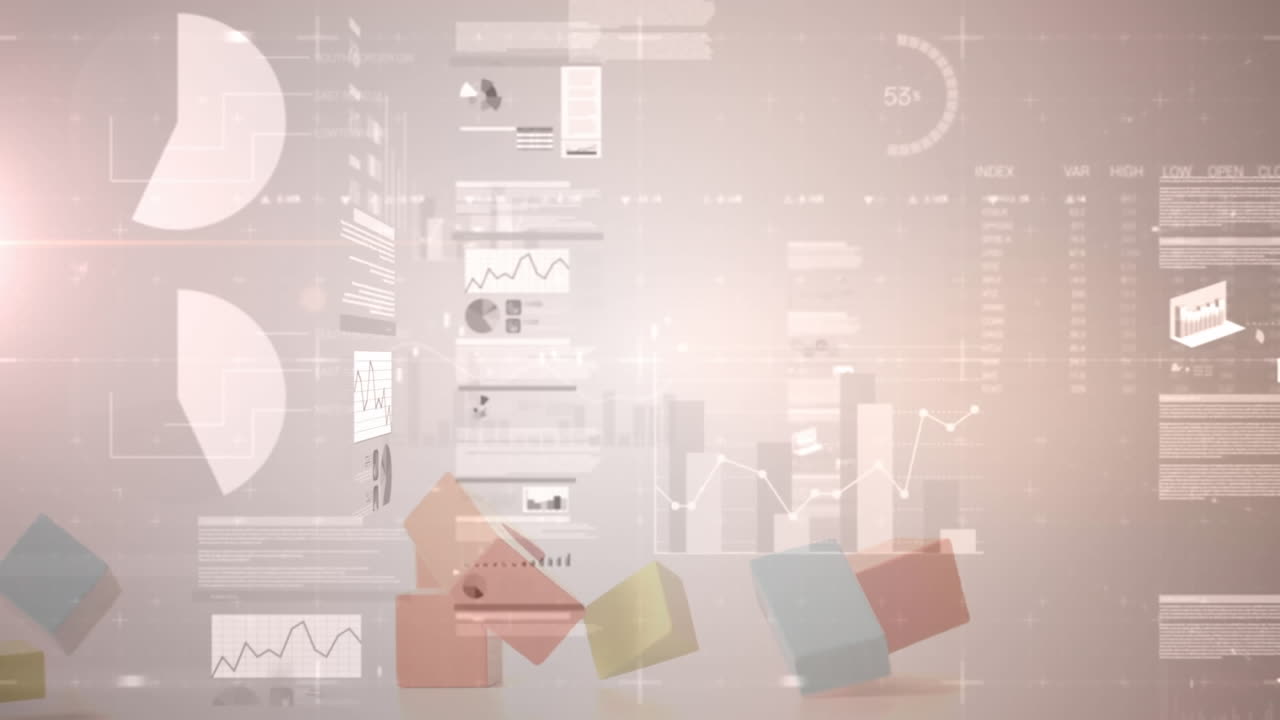 장난감 집을 통해 데이터 처리의 애니메이션