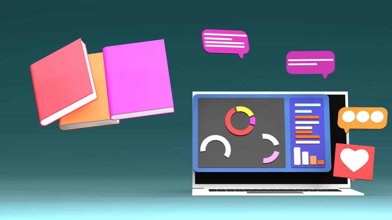 Creative modern design suitable for internet services, social apps, online learning promotion.