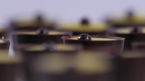 primer plano de las trufas de chocolate gourmet
