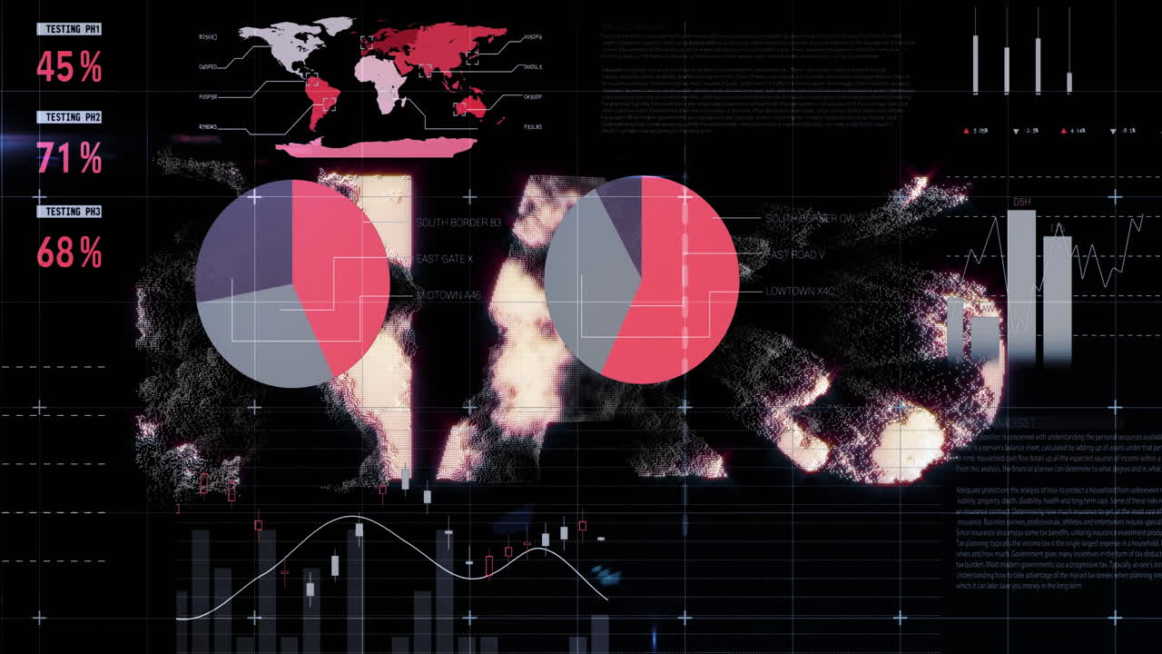 animación del texto uah sobre el procesamiento de datos
