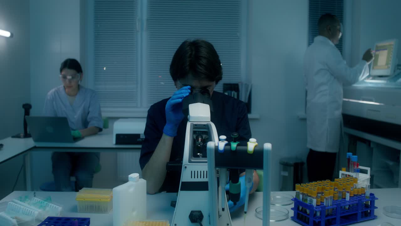 Scientists working in a laboratory