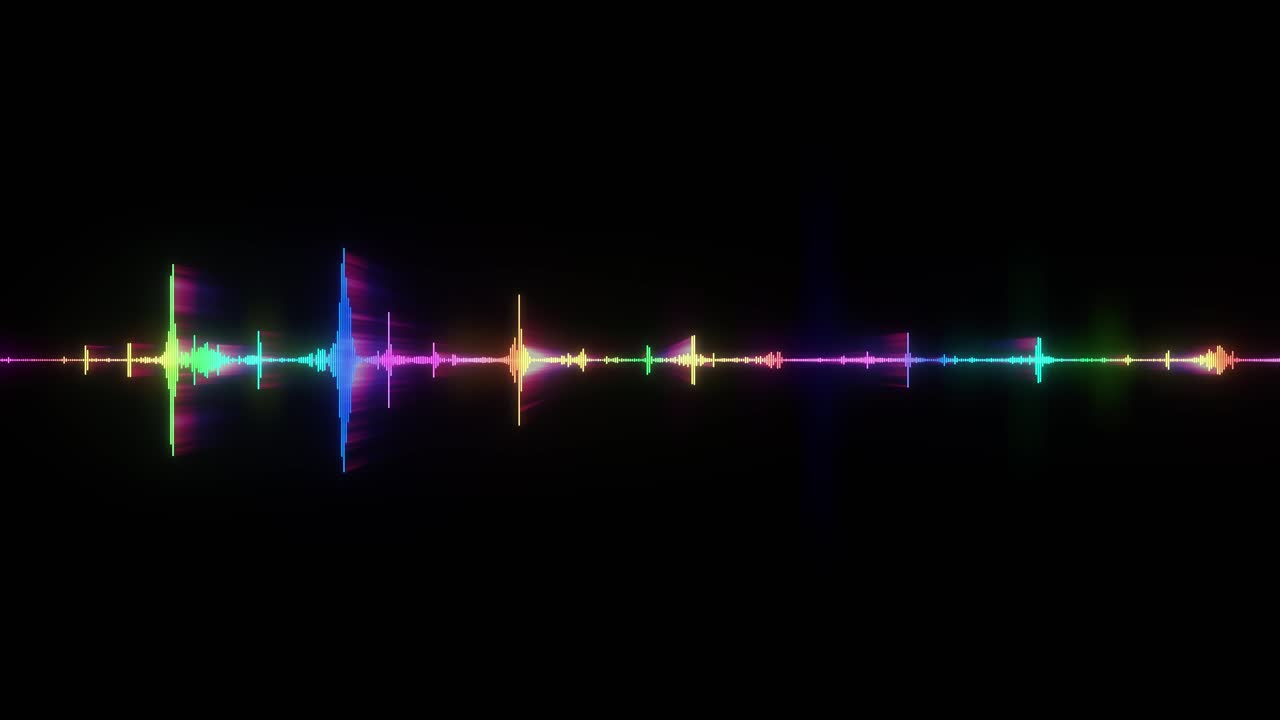 Futuristic AI-Powered EKG Heartbeat Monitor with Digital Audio Waveform and Equalizer Display