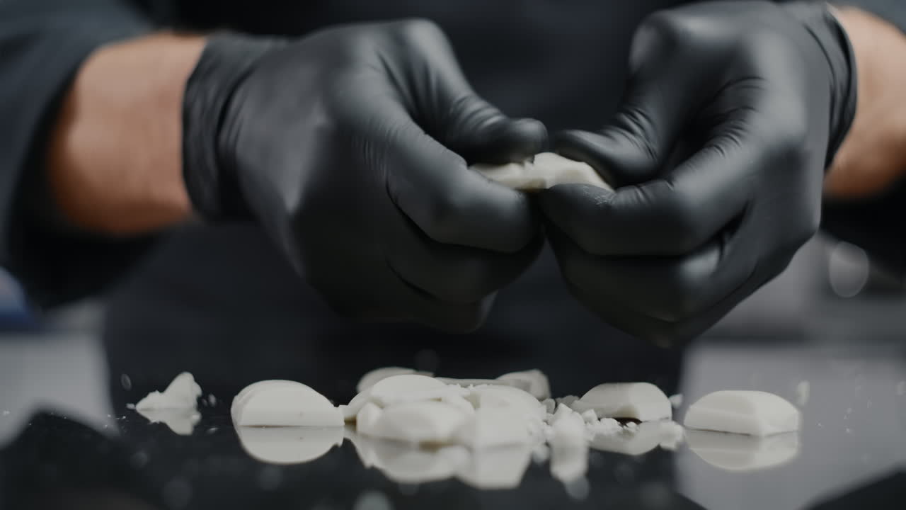 Chef Preparing White Chocolate