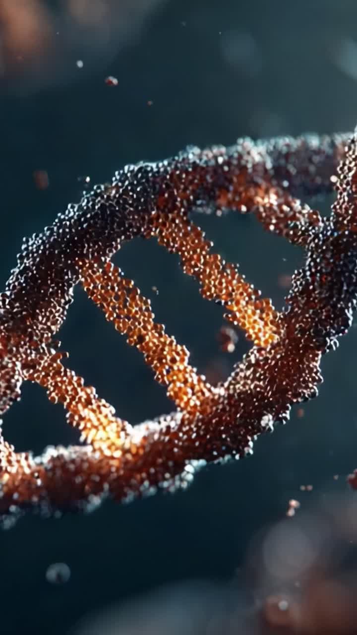 An Intricate Look at DNA Helix Structure: Exploring the Beautiful Complexity of Genetic Material Under a Microscopic Lens