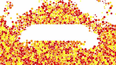 abstract background with red, orange, and yellow circles