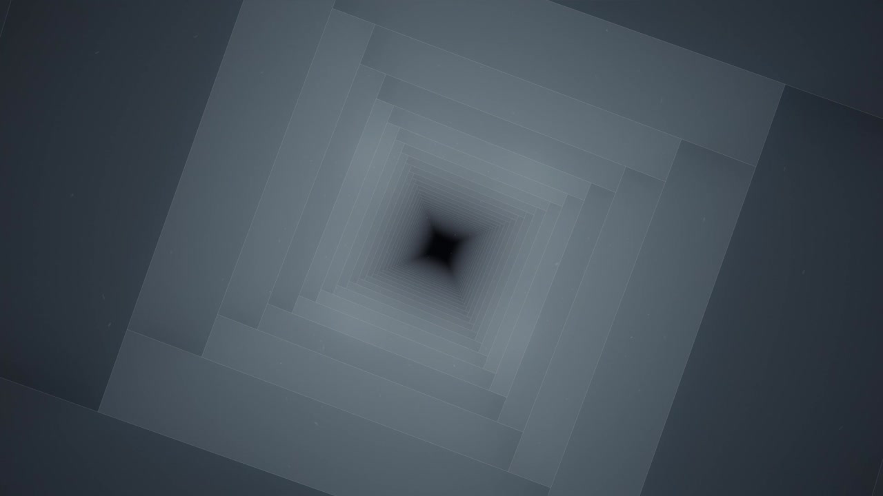 Endless Grey Square Tunnel