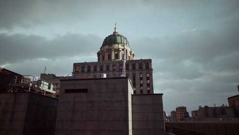 a view of a city from a rooftop