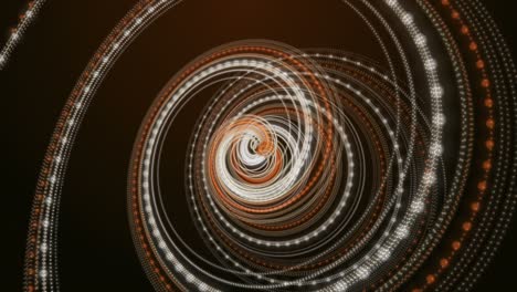 animación futurista con objeto de onda de rayas de partículas en cámara lenta, 4096x2304 bucle 4k