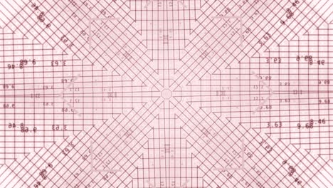Abstract visualisation of main card with signals on tracks moving in hypnotic sequence.