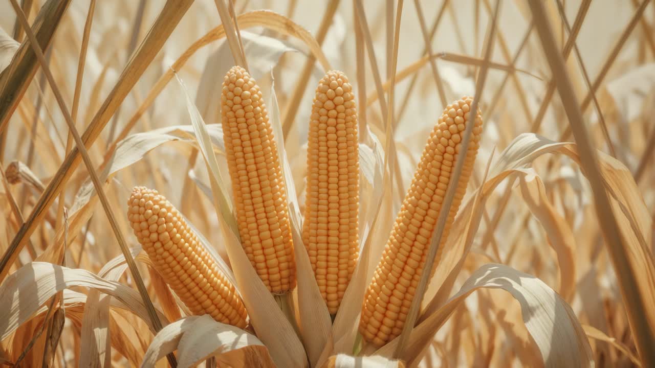 Corn on the Cob in a Field