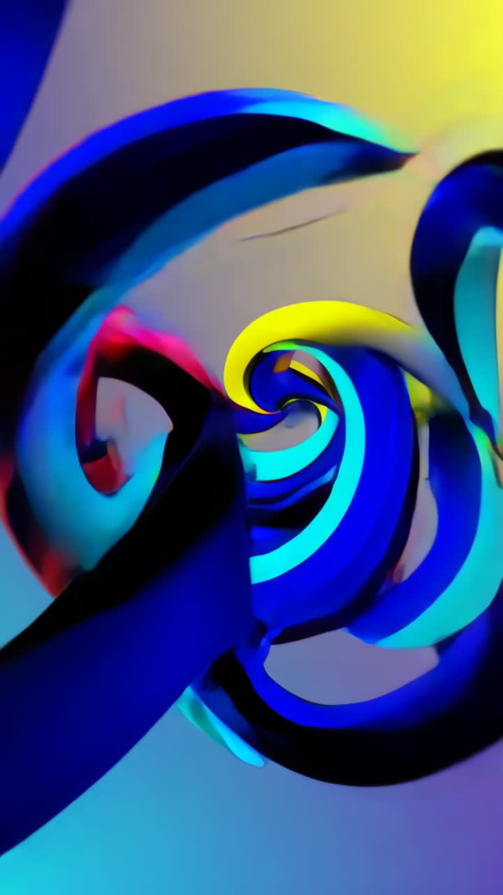 Abstract Colorful Geometric Swirl