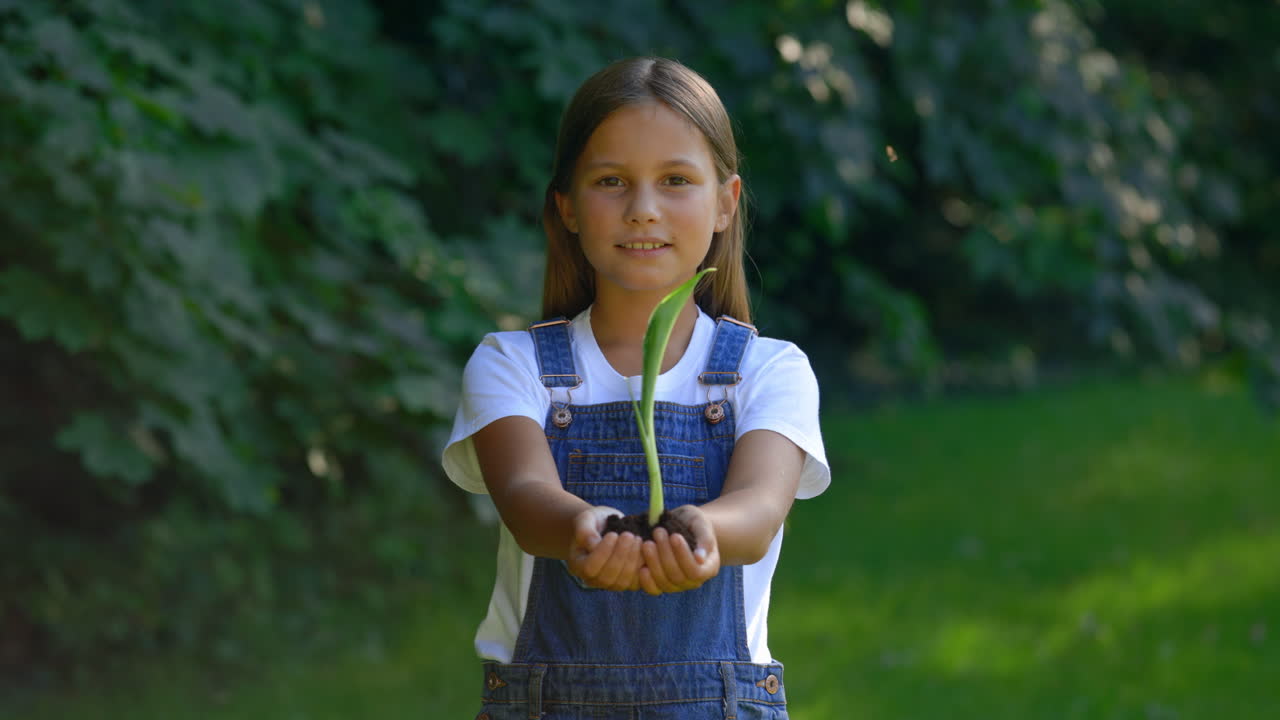 Girl Planting a Seed