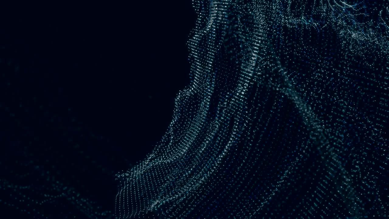 4k Abstract background floating particle surface