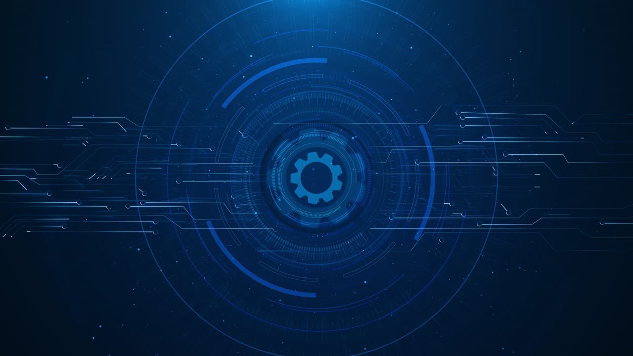 Cyber tunnel futuristic interface pattern glowing hi technology texture abstract motion background