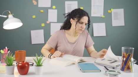 estudiante con ansiedad.