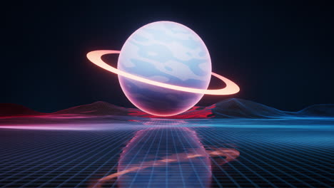 planet and outer space background, 3d rendering.