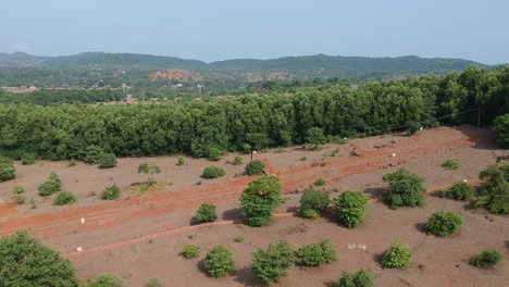 imágenes aéreas de tierras en la india. propiedad, india rural, tierras de cultivo