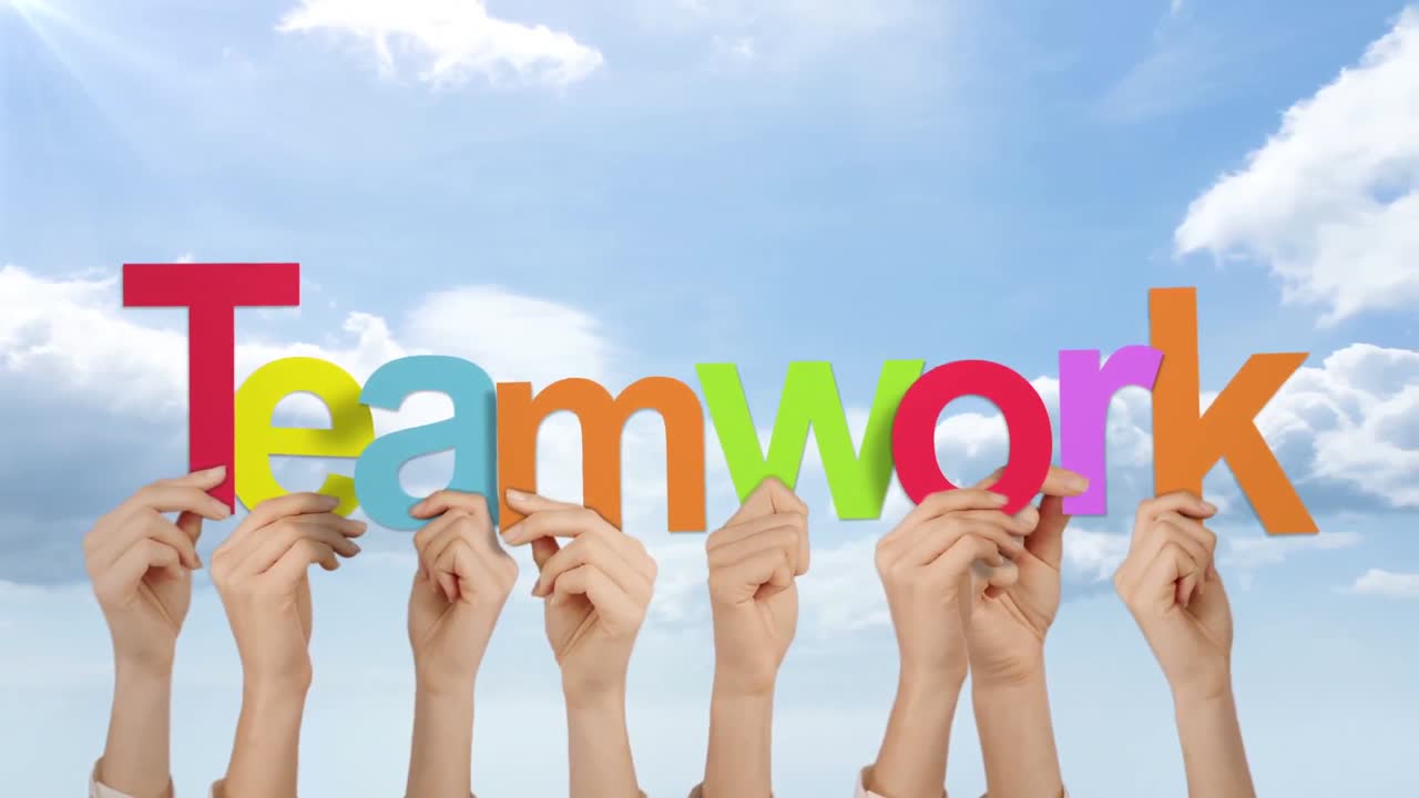 팀워크를 지 ⁇ 하는 손