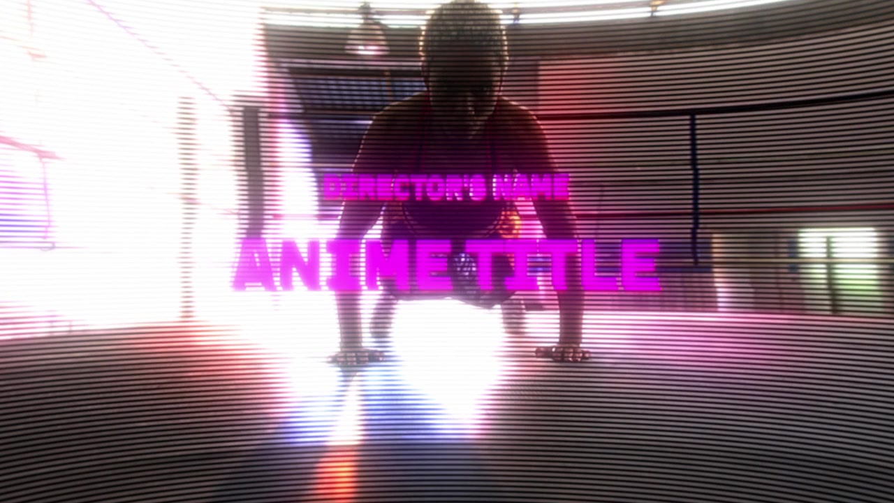 Sigla di apertura in stile anime con forme geometriche e allenamento di pugilato